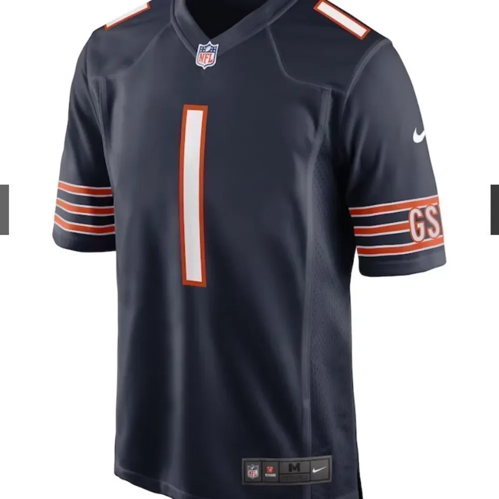 Men's Chicago Bears Justin Fields Nike Navy Game Jersey XXL NWT IN PACKAGING - Picture 2 of 5